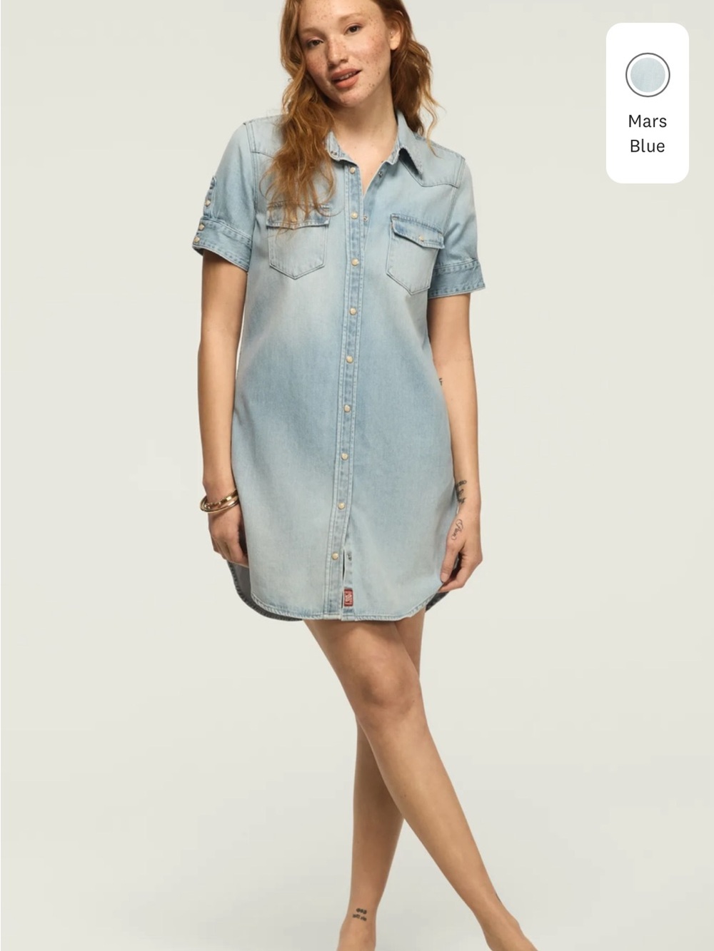 Lucky Brand Denim Shirt Dress